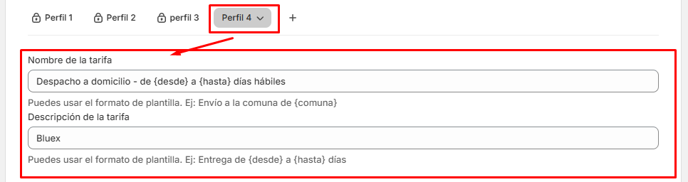 Configuración de Título y Descripción